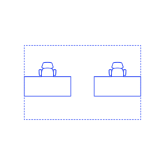 Layouts Private Offices Shared Split Center Silhouette Svg Vector, Free Vectors File